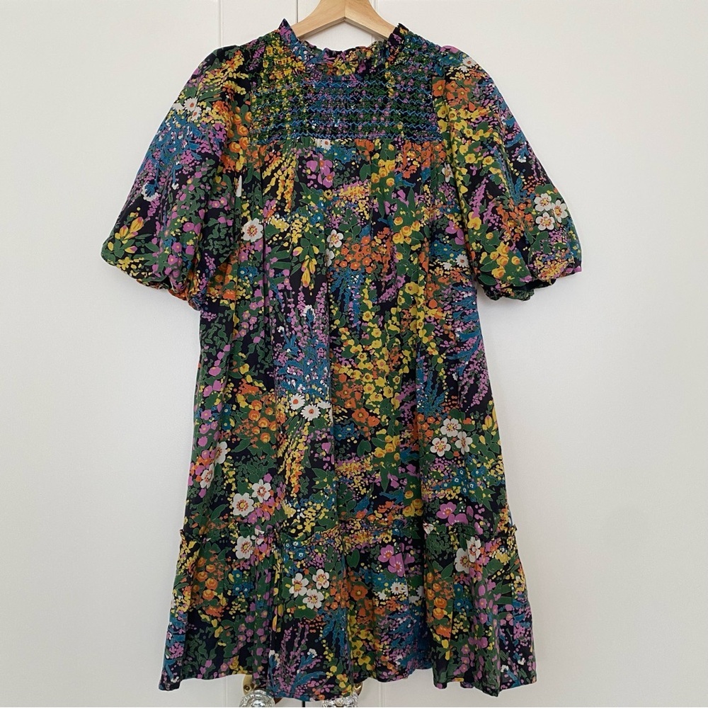 Banjanan Nicole Mini Dress Loki's Garden Black Floral Print - Picture 2 of 8